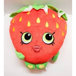 Shopkins Strawberry Kiss Large Jumbo Pillow 16 Inch Plush Stuffed Fruit Moose